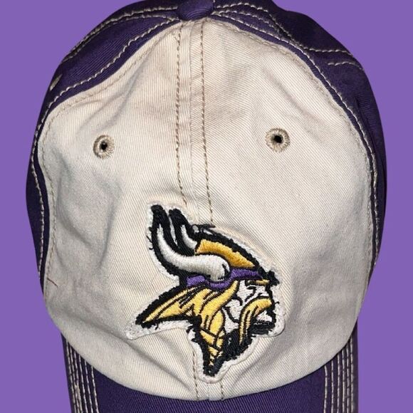 NFL Minnesota Vikings 47 Brand Adjustable Cap Hat - Picture 2 of 5